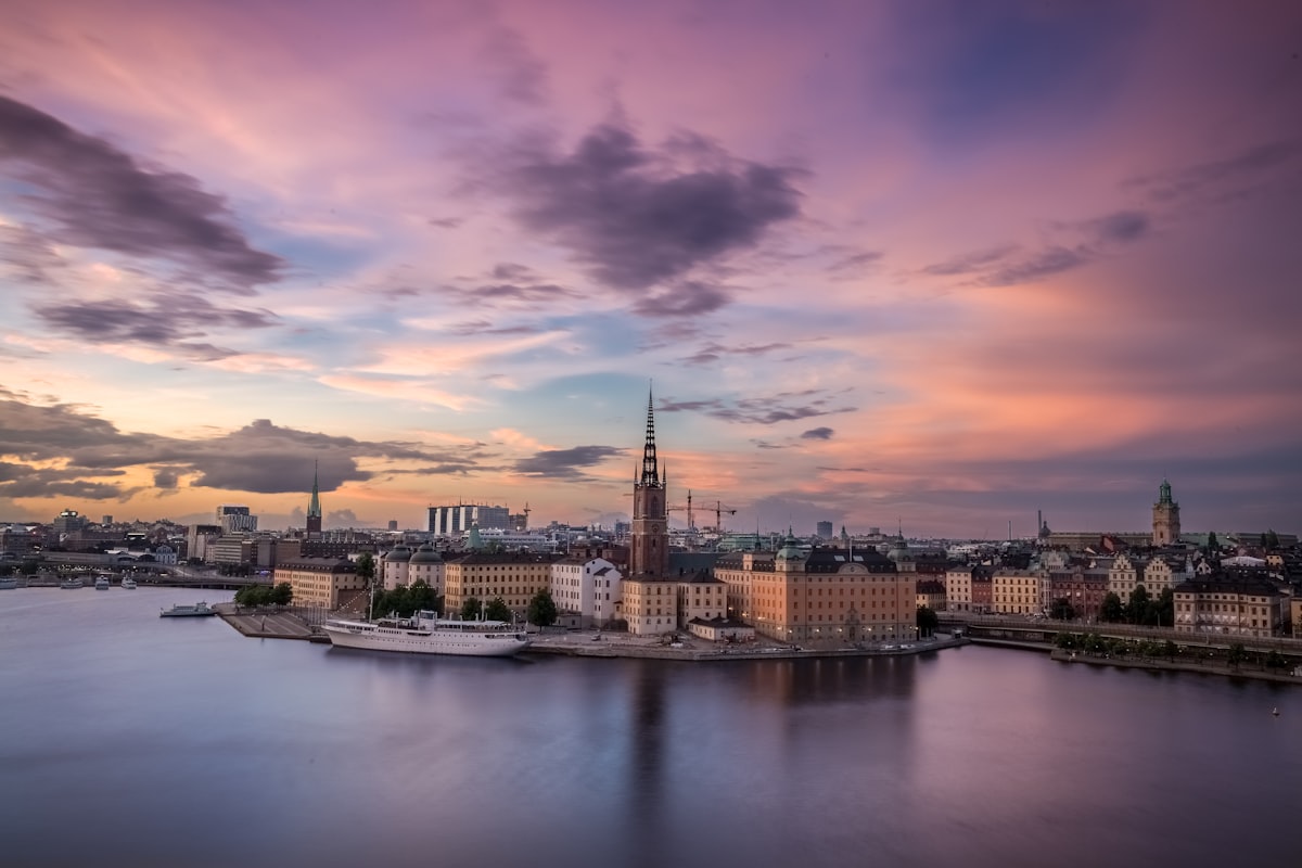 Colorful buildings in Gamla Stan, Stockholm